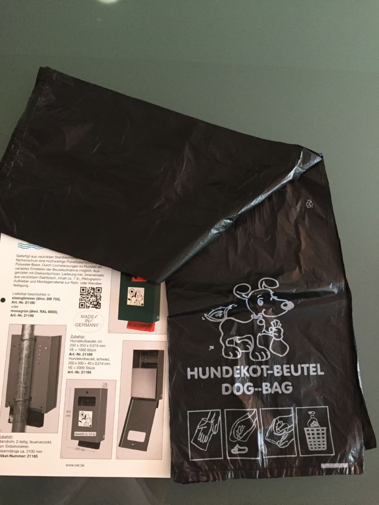 Produktbild Var Hundekotbeutel schwarz 2000 Stück bild 3