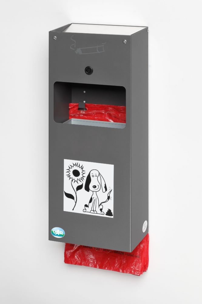 Produktbild Var Hundekotbeutelspender mit Ascher DS 4 grau bild 2