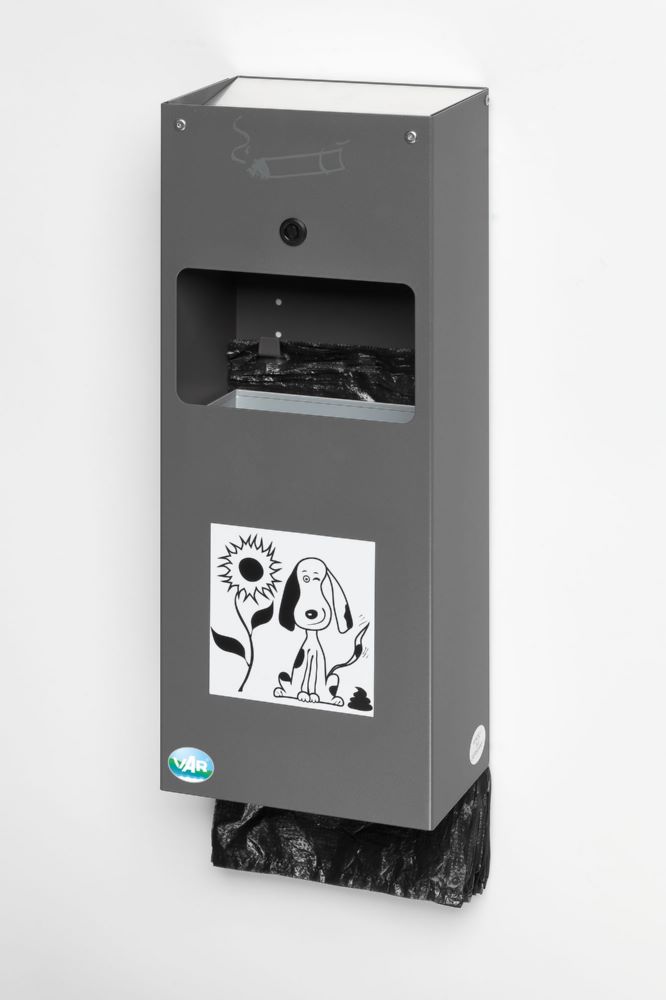 Produktbild Var Hundekotbeutelspender mit Ascher DS 4 grau