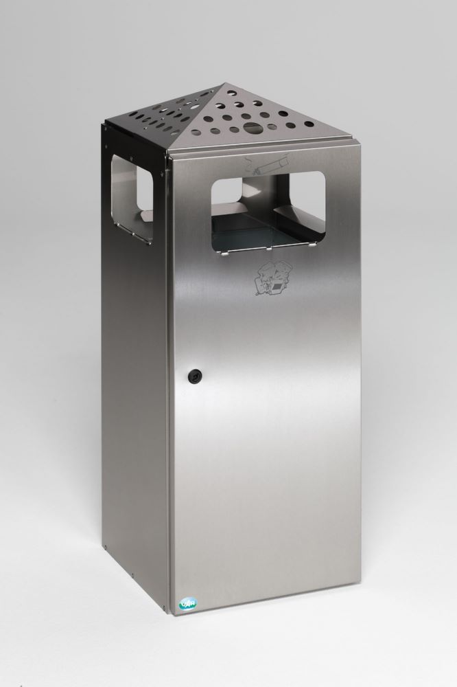 Produktbild Var Kombi Ascher H 92 gelocht Edelstahl 80 Liter