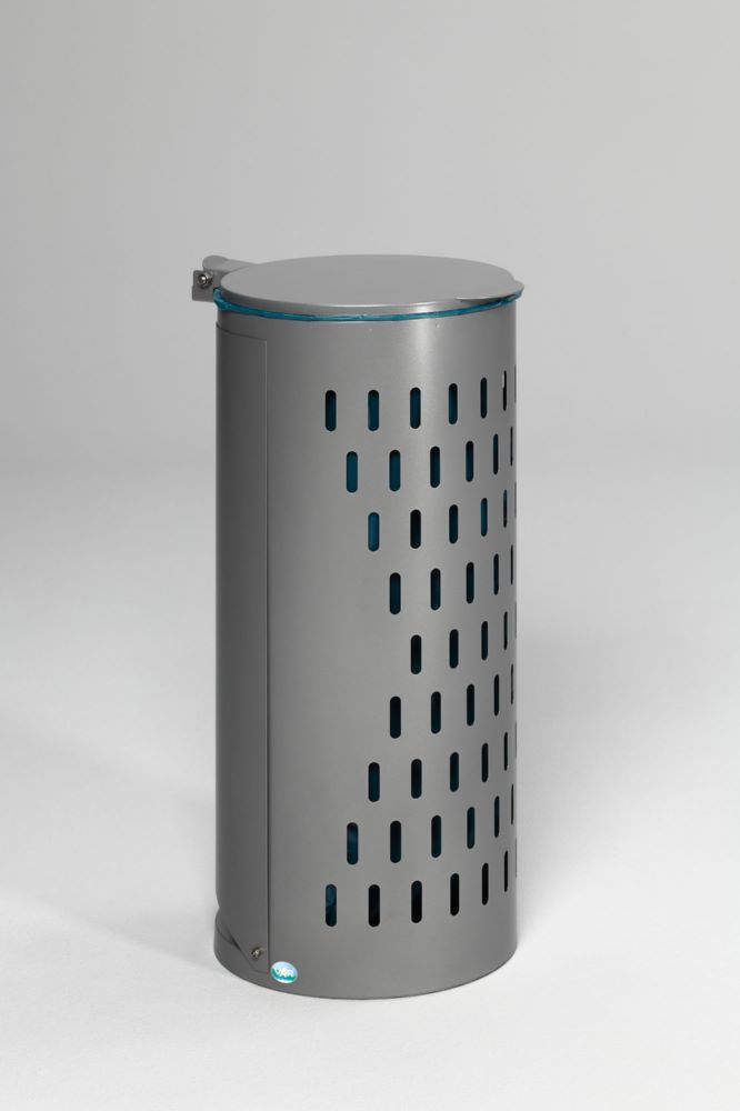 Produktbild Var Kompakt Abfallbehälter H 85 mit Klapptür silber