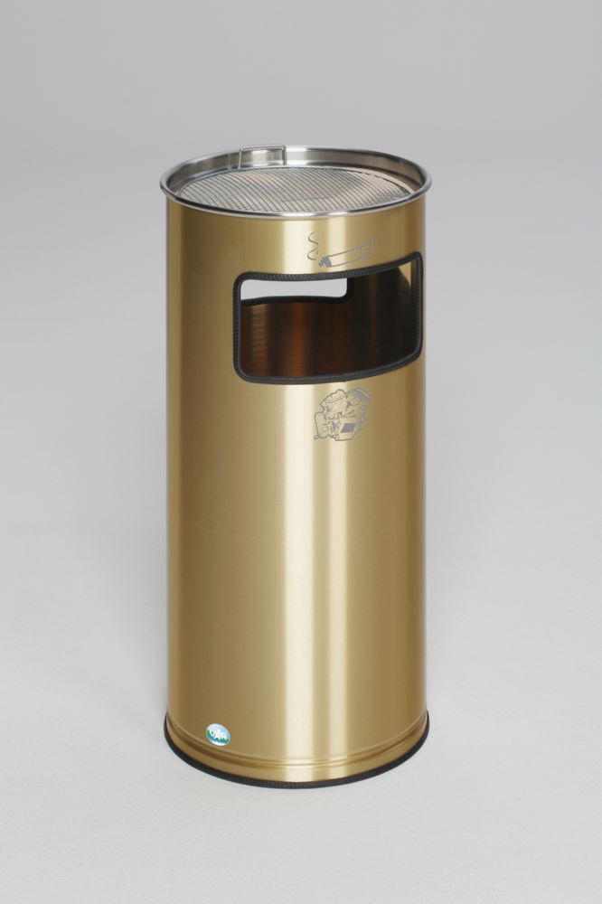 Produktbild Var Messing Ausführung Abfallsammler Ascher H70 MSVA Edelstahl