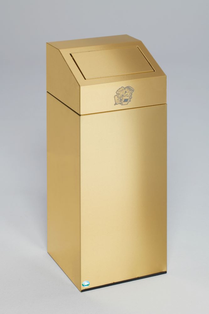 Produktbild Var Messing Ausführung Abfallsammler 45 Liter gelb