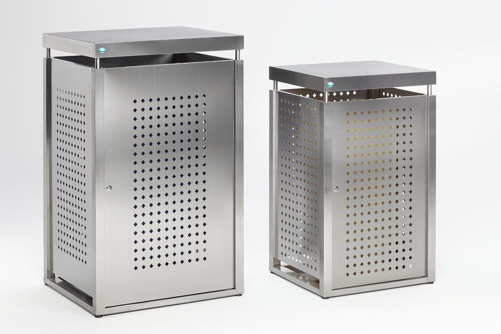 Produktbild Var Müllbehälterschrank Edelstahl für 120 Liter Mülltonnen bild 3