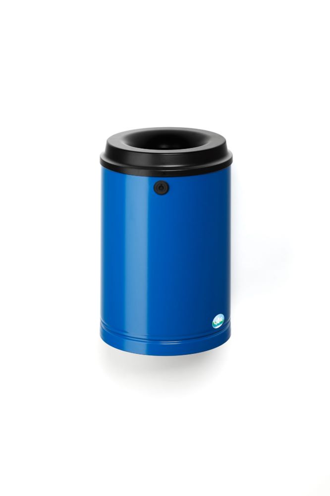 Produktbild Var Papierkorb enzianblau 15 Liter mit Wandhalterung