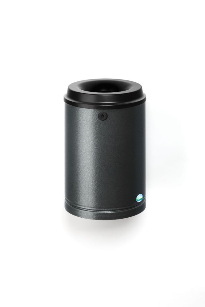 Produktbild Var Papierkorb antiksilber 15 Liter mit Wandhalterung