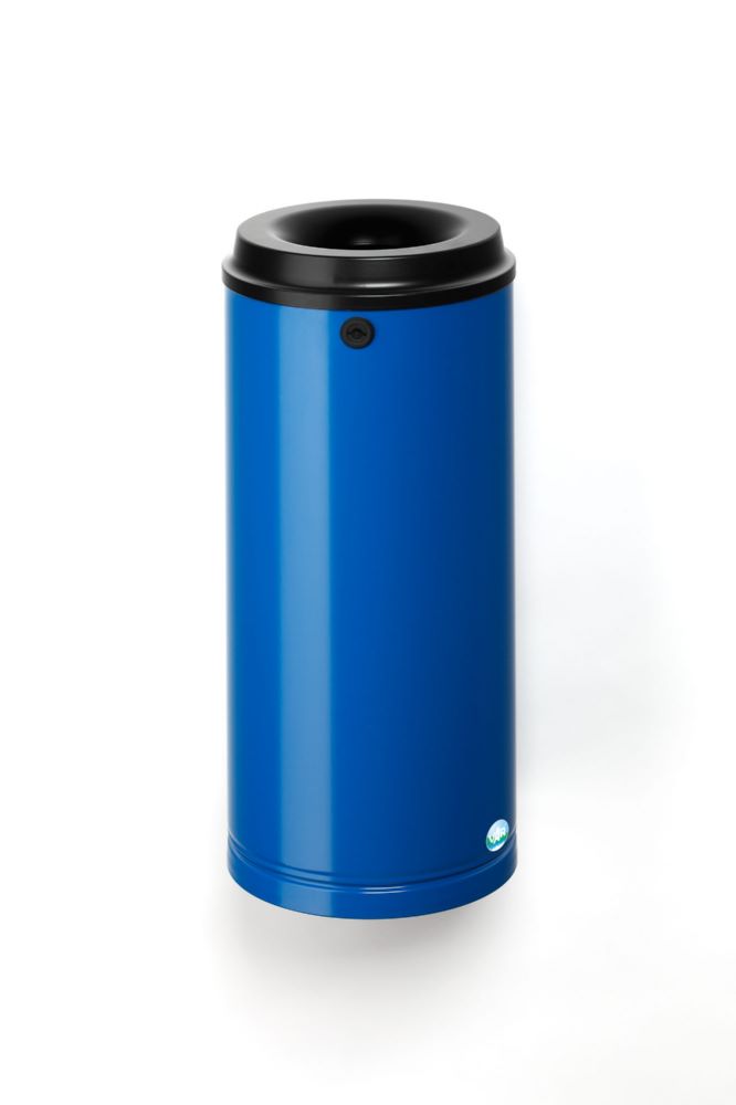 Produktbild Var Papierkorb enzianblau 24 Liter mit Wandhalterung