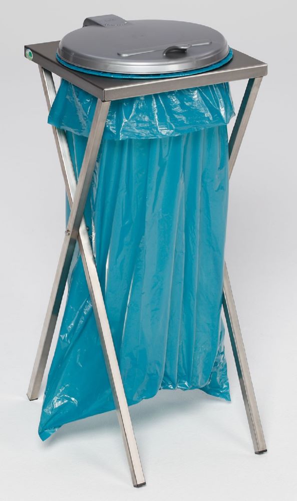 Produktbild Var ScherenständerMüllsackständer stationär Deckel silber