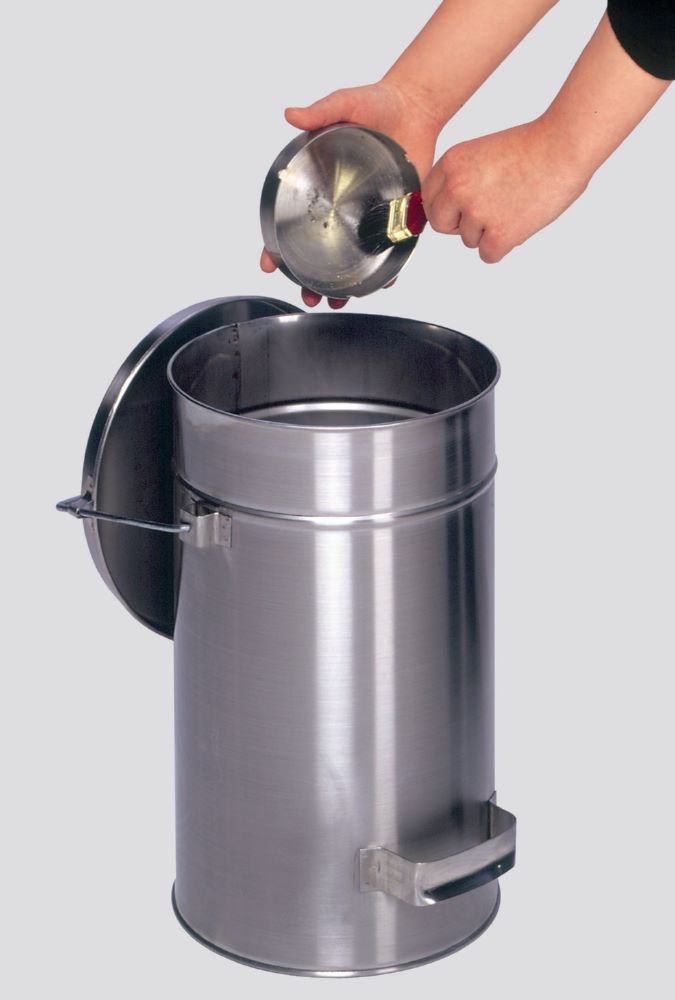 Produktbild Var Sicherheitsbehälter mit Deckel grau Edelstahl 22 Liter bild 2