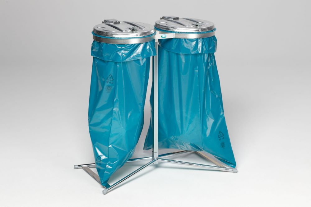 Produktbild Var Müllsackständer Standard D verzinkt ME Deckel verzinkt