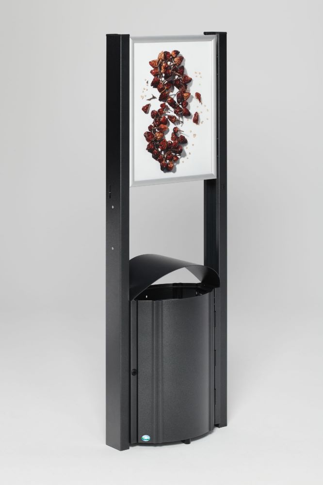 Produktbild Var Standgerät 50 Liter Abfallbehälter AG 78 mit Werbefläche