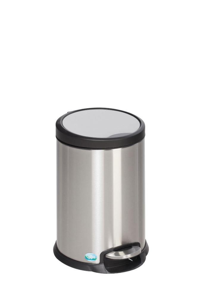 Produktbild Var Tret Abfallsammler Edelstahl 12 Liter Deckel gedämpft