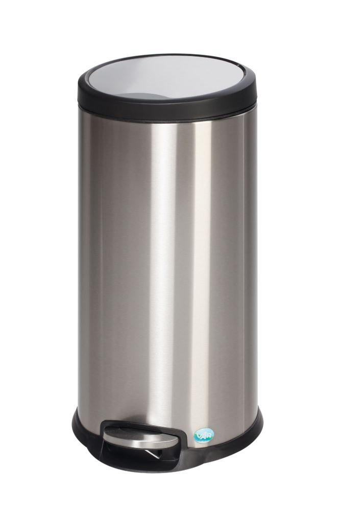 Produktbild Var Tret Abfallsammler Edelstahl 30 Liter Deckel gedämpft