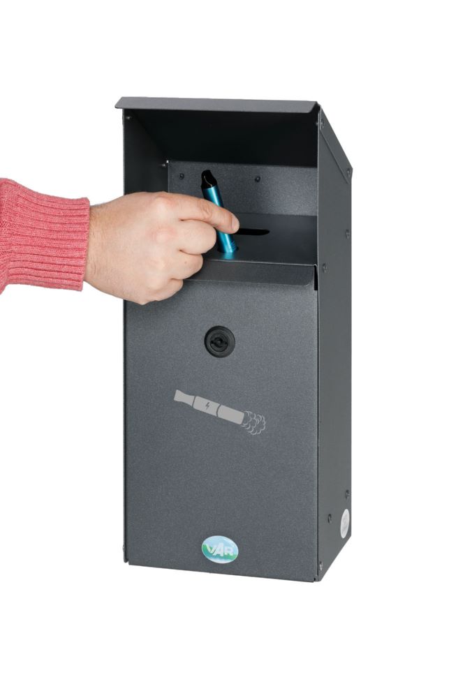 Produktbild VAR Wandascher EZS 1 Einwurf für E Zigaretten 315 x 215 x 430 mm