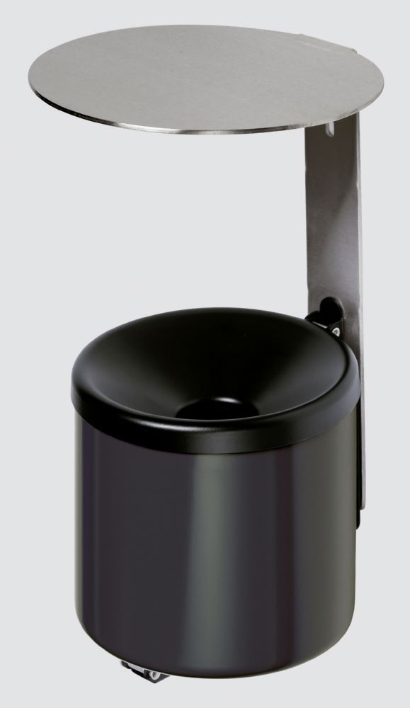 Produktbild Var Wandascher WH 10 mit Dach VA schwarz