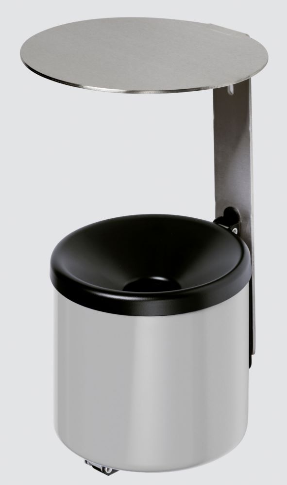 Produktbild Var Wandascher WH 10 mit Dach VA silber