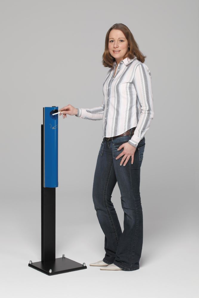 Produktbild Var Wandascher B 12 verschließbar mit Standfuss schwarz bild 2