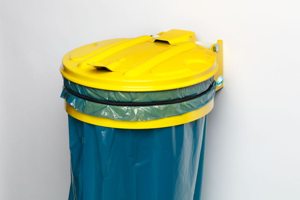 Produktbild Var Wandgerät für Müllsäcke mit Kunststoffdeckel Durchmesser 360 mm