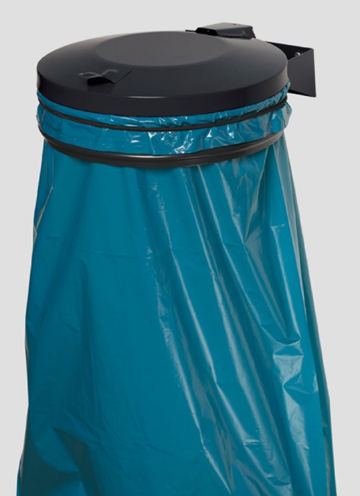 Produktbild Var Wandhalterung Müllsack anthrazit mit Deckel anthrazit