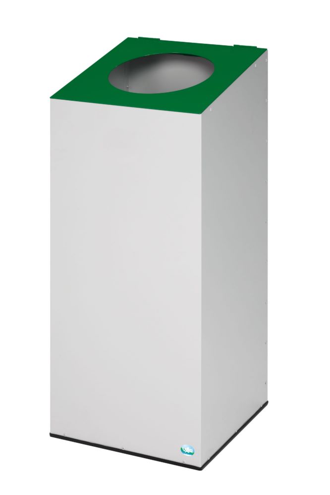 Produktbild VAR Wertstoffsammelgerät 38 mit Klemmring grün grau 470 x 470 x 1045 mm