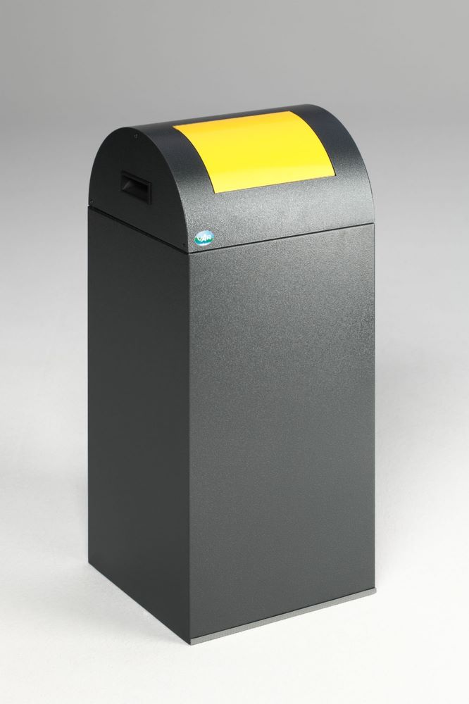 Produktbild Var Wertstoffsammelgerät WSG 55 R Korpus antiksilber Einwurfklappe gelb bild 7