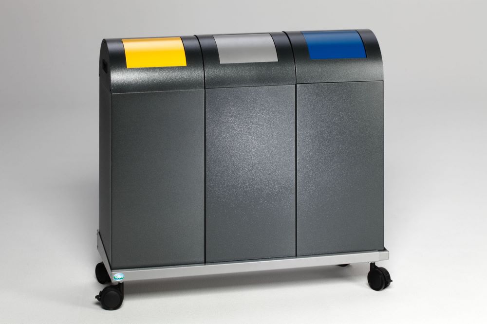 Produktbild Var Wertstoffsammelgerät WSG 55 R Korpus antiksilber Einwurfklappe silber bild 2