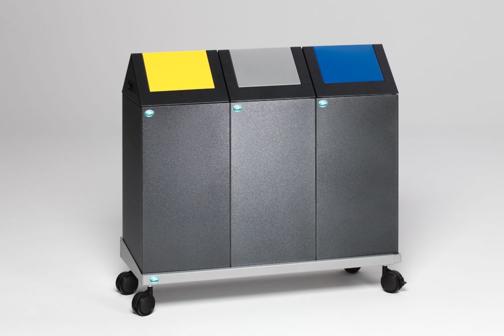 Produktbild Var Wertstoffsammelgerät WSG 55 S Korpus antiksilber Einwurfklappe silber bild 2