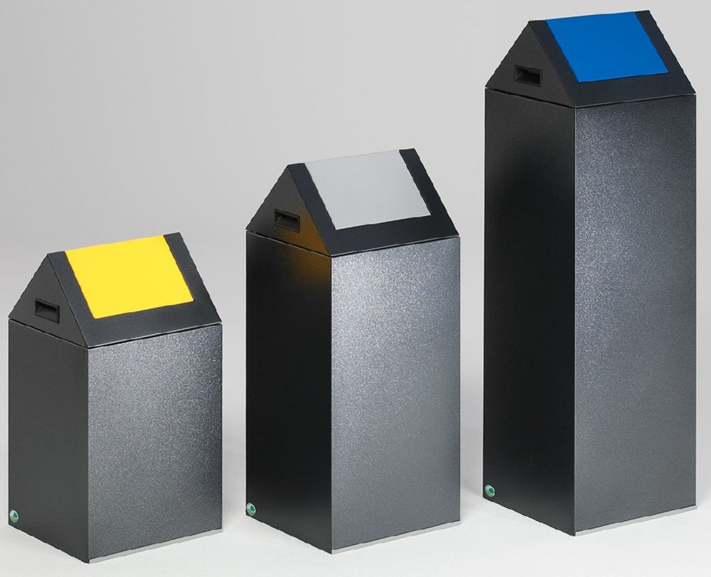 Produktbild Var Wertstoffsammelgerät WSG 55 S Korpus antiksilber Einwurfklappe silber bild 5