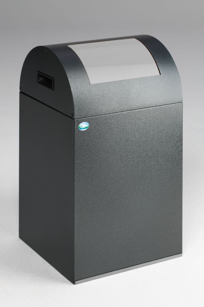 Produktbild Var Wertstoffsammelgerät 40 R Korpus antiksilber Einwurfklappe silber bild 2