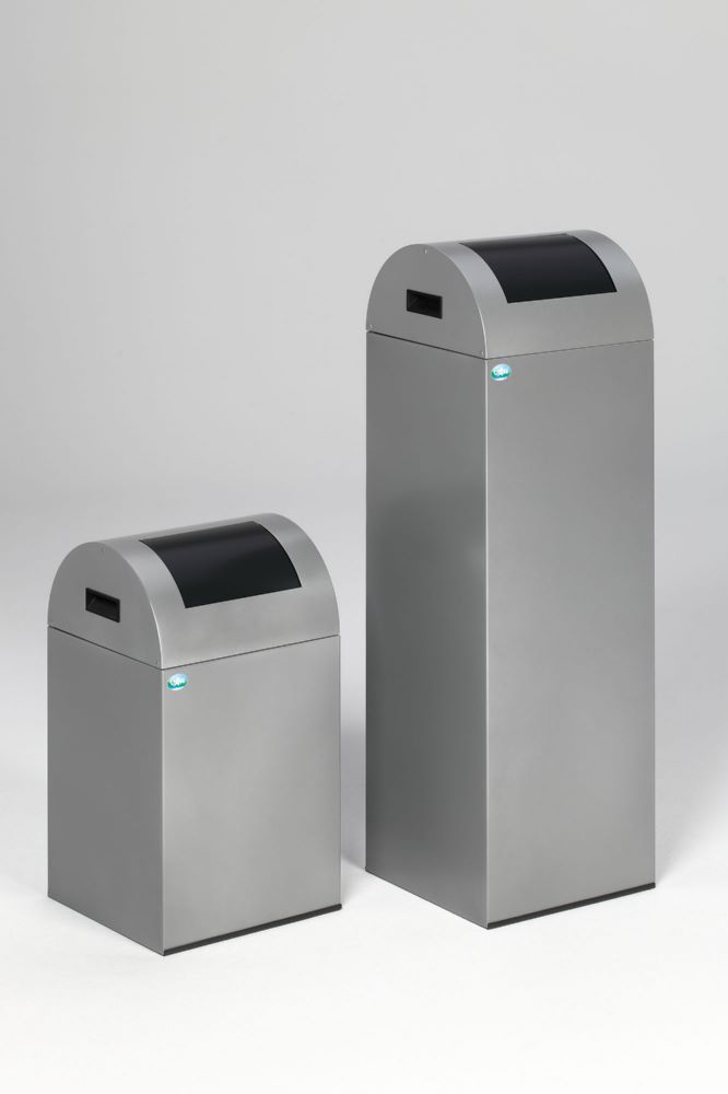 Produktbild Var Wertstoffsammelgerät WSG 85 R Korpus silber Einwurfklappe anthrazit bild 2