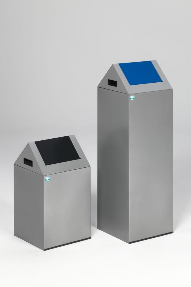 Produktbild Var Wertstoffsammelgerät WSG 40 S Korpus silber Einwurfklappe anthrazit bild 2