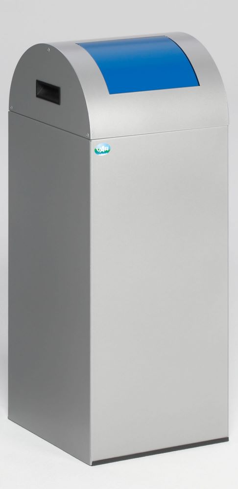 Produktbild Var Wertstoffsammelgerät WSG 55 R Korpus silber Einwurfklappe enzianblau