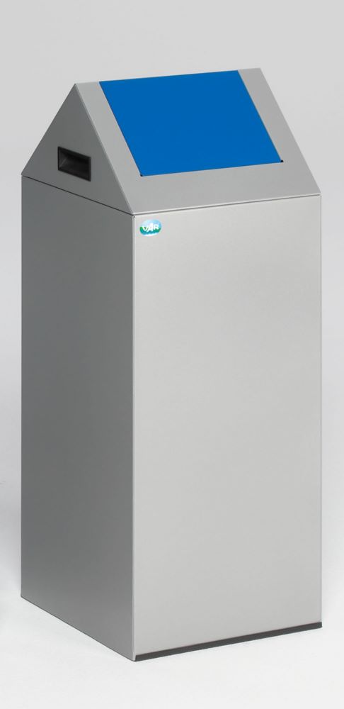 Produktbild Var Wertstoffsammelgerät WSG 55 S Korpus silber Einwurfklappe enzianblau