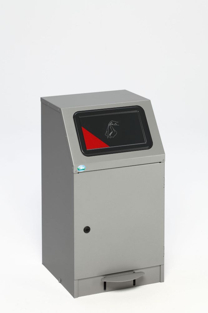 Produktbild Var Wertstoffsammelgerät WSG 45 silber mit Pedal selbstlöschend bild 3