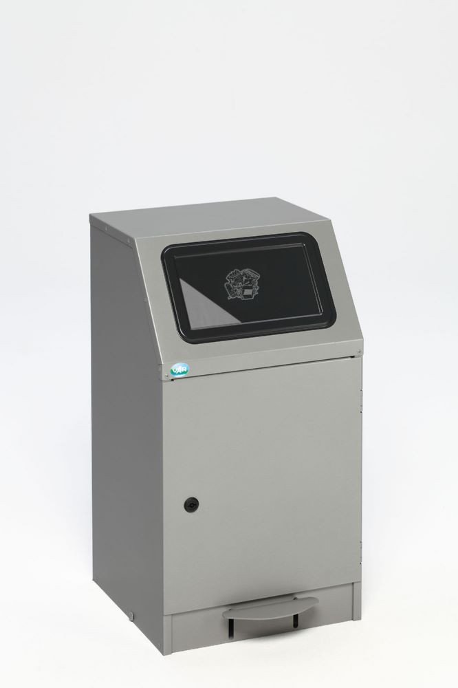 Produktbild Var Wertstoffsammelgerät WSG 45 silber mit Pedal selbstlöschend