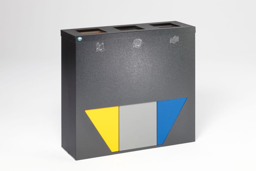 Produktbild Var Wertstoffsammelstation WS Trapez 93 antiksilber 3 Einsätze