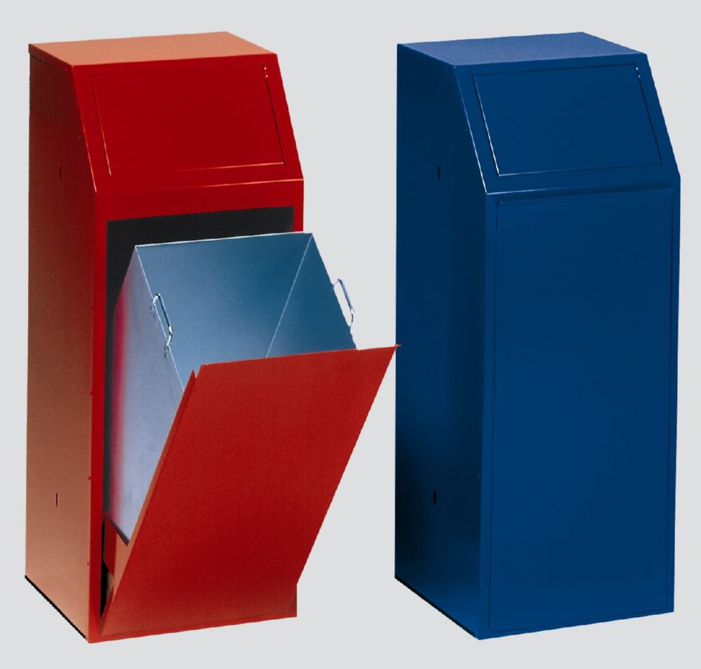 Produktbild Var Wertstoffsammler P 80 enzianblau Höhe 1000mm bild 2