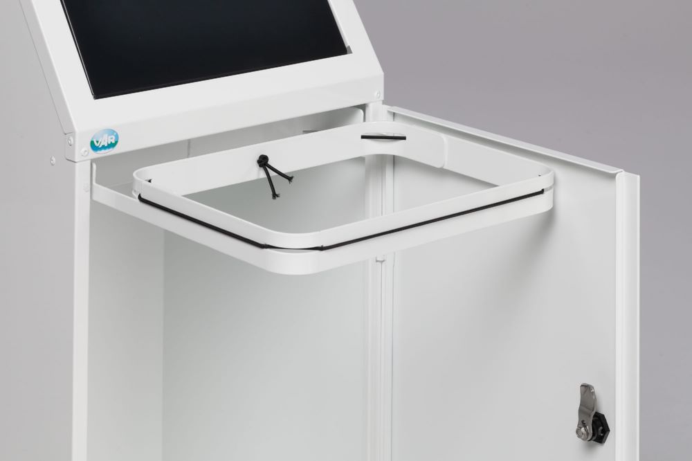 Produktbild Var Wertstoffsammler WSG 69 Fronttür Einwurfklappe anthrazit beschichtet Klemmring bild 3