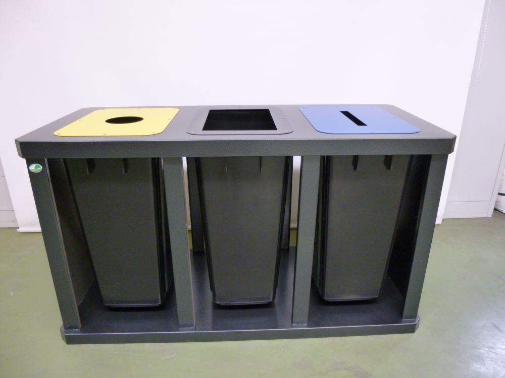 Produktbild Var Wertstoffsammelstation Tetris mit 3 Kunststoff Behälter
