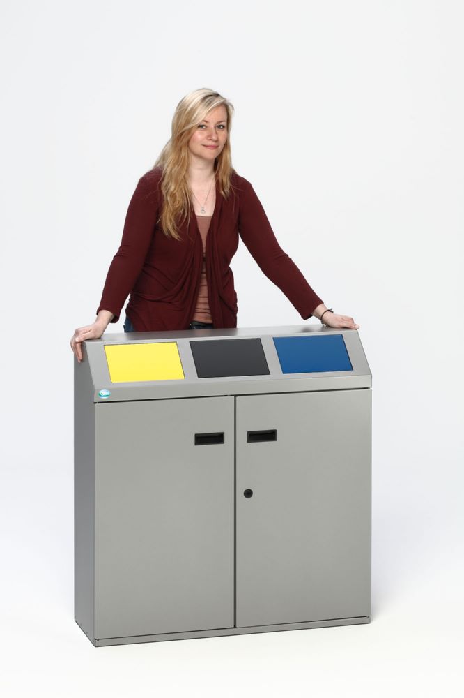 Produktbild Var Wertstoffsortiersystem silber 150 Liter 3 Fach bild 2