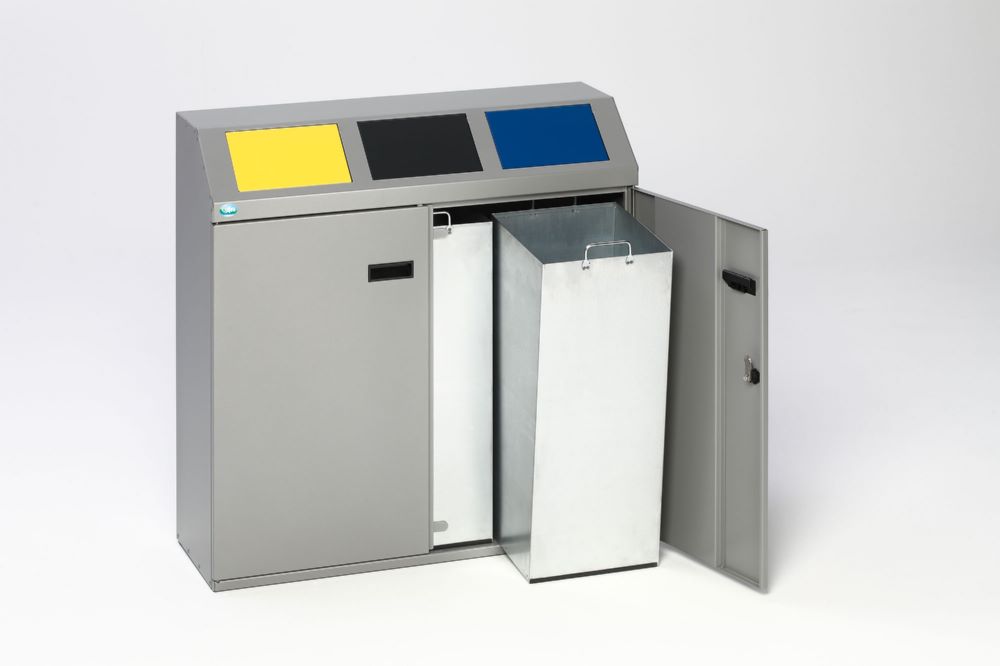 Produktbild Var Wertstoffsortiersystem silber 150 Liter 3 Fach bild 3