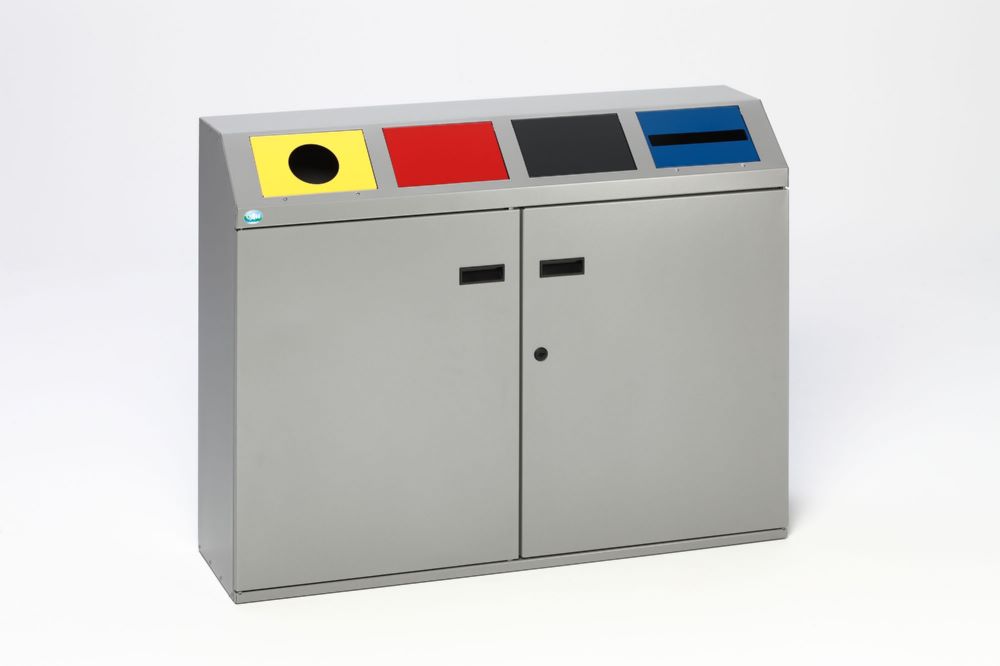 Produktbild Var Wertstoffsortiersystem silber 200 Liter 4 Fach