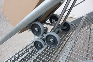 Produktbild Variofit Aluminium Treppenkarre 2 dreiarmige Radsterne Schaufel 300x255mm bild 3