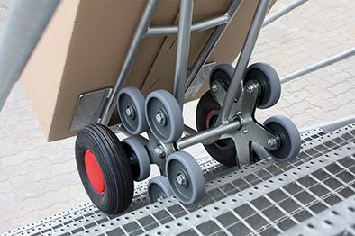 Produktbild Variofit Aluminium Treppenkarre 2 fünfarmige Radsterne Schaufel 300x285mm bild 2