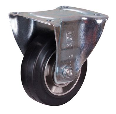 Produktbild Variofit Bockrolle Elastikvollgummi 125x40mm schwarz