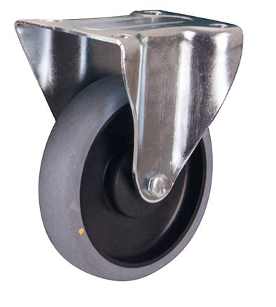 Produktbild Variofit Bockrolle 125x32mm grau elektrisch leitfähig