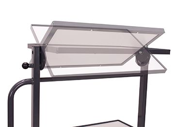 Produktbild Variofit ESD Beistellwagen mit 3 ESD Böden neigbar 815x455x1185mm bild 2