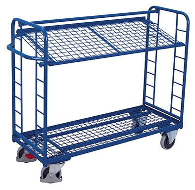 Produktbild Variofit Etagenwagen mit 2 Drahtgitterböden 1510x550x1235mm