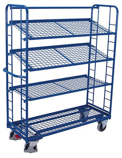 Produktbild Variofit Etagenwagen mit 4 Drahtgitterböden 1805x650x1855mm