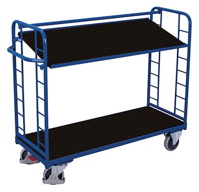 Produktbild Variofit Etagenwagen mit 2 Holzböden 1805x650x1275mm bild 2